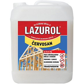 Lazurol červosan na hubení červotočů, 5 l