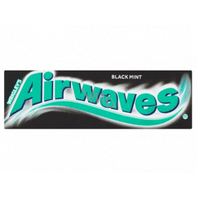 Wrigleys Airwaves Black Mint žvýkačka dražé 10 kusů, 14 g