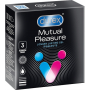 Durex Mutual Pleasure vroubkovaný kondom s výstupky, nominální šířka: 56 mm 3 kusy