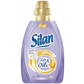 Silan Soft & Oils Care & Precious Perfume Oils Purple avivážní prostředek koncentrát 42 dávek 1,5 l