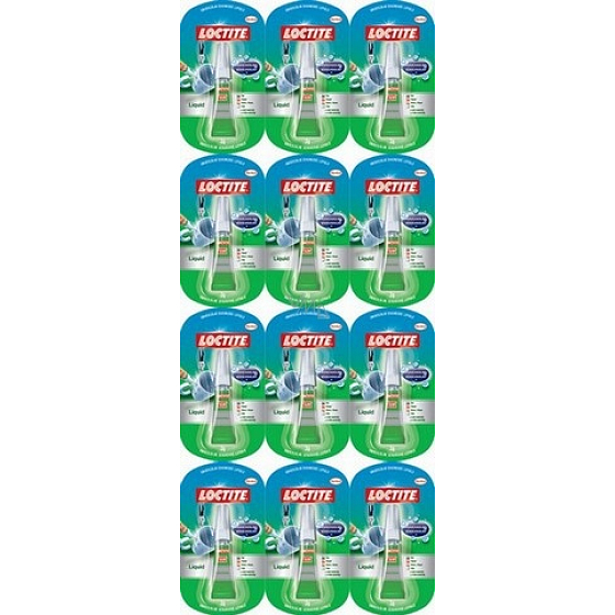 Loctite Super Bond Liquid univerzální sekundové lepidlo 12 x 3 g