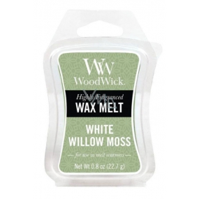 WoodWick White Willow Moss - Vrba a Mech vonný vosk do aromalampy 22.7 g