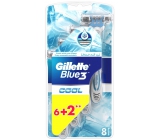 Gillette Blue 3 Cool 3břitý holicí strojek pro muže 8 kusy