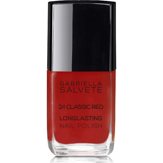 Gabriella Salvete Longlasting Enamel dlouhotrvající lak na nehty s vysokým leskem 24 Classic Red 11 ml