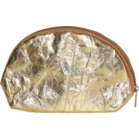 Albi Eko kosmetická taštička vyrobená z pratelného papíru Zlatá 22 x 14 x 6 cm