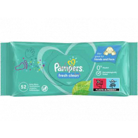 Pampers Fresh Clean vlhčené ubrousky pro děti 52 kusů