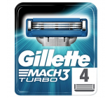 Gillette Mach3 Turbo náhradní hlavice 4 kusů pro muže