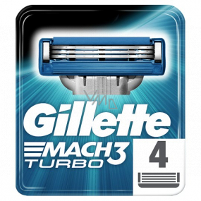 Gillette Mach3 Turbo náhradní hlavice 4 kusů pro muže