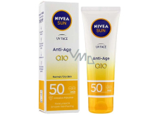 Nivea Sun Q10 Anti-age OF 50 pleťový krém na opalování proti vráskám 50 ml