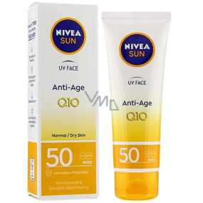 Nivea Sun Q10 Anti-age OF 50 pleťový krém na opalování proti vráskám 50 ml