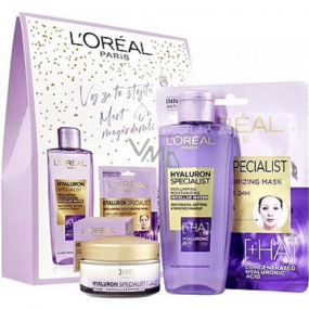 Loreal Paris Hyaluron Specialist denní krém 50 ml + micelární voda 200 ml + textilní pleťová maska 30 g, kosmetická sada