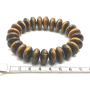 Tygří oko náramek elastický z přírodního kamene, donut 1,5 cm / 16 - 17 cm, kámen slunce a země, přináší štěstí a bohatství