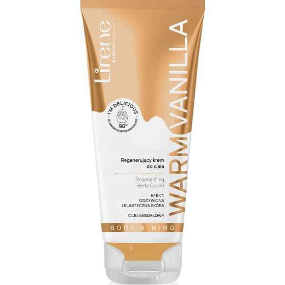 Lirene I´m Delicious Warm Vanilla regenerační tělový krém 200 ml