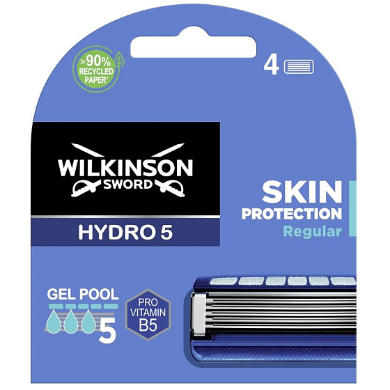 Wilkinson Sword Hydro 5 Gel Pool Regular náhradní břity pro muže 4 kusy