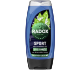 Radox Men 3v1 Sport Máta a mořská sůl sprchový gel pro muže 225 ml