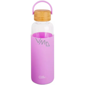 Albi Skleněná láhev silikon - fialová 500 ml
