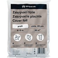 Spokar Profi zakrývací folie, 35 µ, 20 m², 4 × 5 m