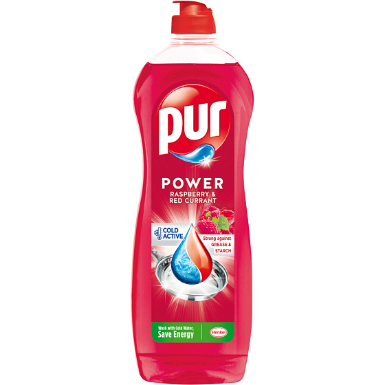 Pur čisticí prostředek na ruční mytí nádobí  Power Raspberry 750ml