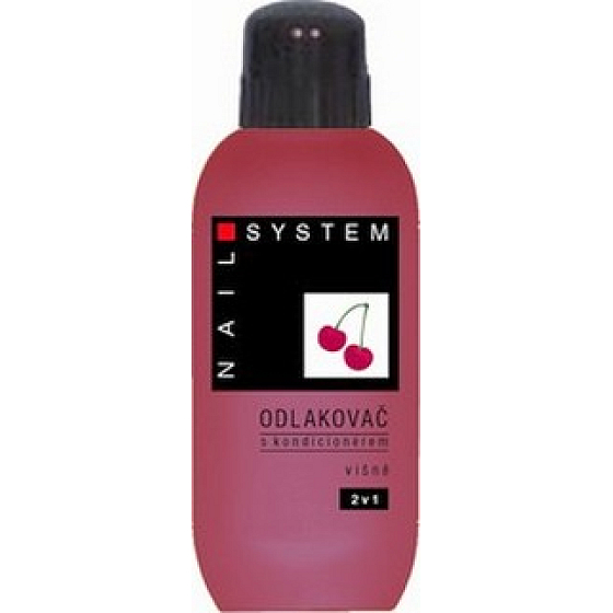 Nail System Višeň s kondicionérem odlakovač na nehty 100 ml