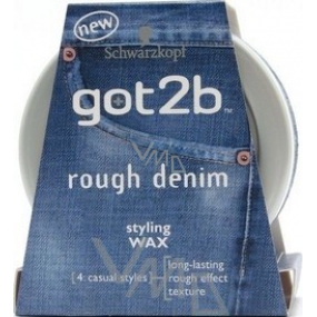 Got2b Rough Denim Styling Wax stylingový vosk s vulkanickým pískem 75 ml