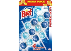 Bref Power Aktiv 4 Formula Ocean Breeze WC blok pro hygienickou čistotu a svěžest Vaší toalety, zbarvuje vodu 3 x 50 g, megapack