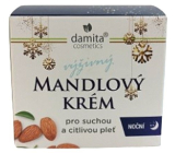 Damita Cosmetics Damita Mandlový výživný noční krém pro suchou a citlivou pleť 50 g