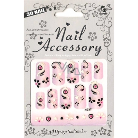 Nail Accessory 3D nálepky na nehty č. 7 1 aršík