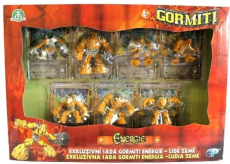 Gormiti Země exkluzivní sada s figurkami a kartami 7 kusů, doporučený věk 4+