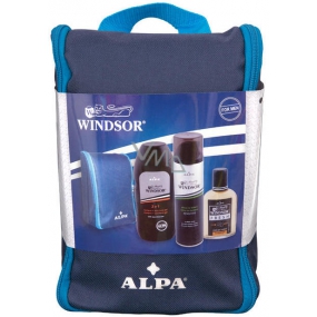Alpa Windsor pěna na holení 200 ml + sprchový gel 400 ml + voda po holení s propolisem 100 ml + taška, kosmetická sada