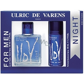 Ulric de Varens UDV Night for Men toaletní voda 60 ml + deodorant sprej 50 ml, dárková sada