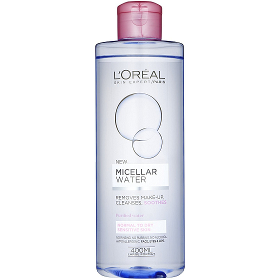 Loreal Paris Micellar Water micelární voda pro normální až suchou, citlivou pleť 400 ml