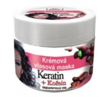 Bione Cosmetics Keratin & Kofein krémová vlasová maska pro všechny typy vlasů 260 ml