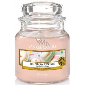 Yankee Candle Rainbow Cookie - Duhové makronky vonná svíčka Classic malá sklo 104 g