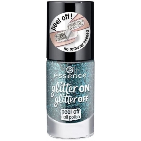 Essence Glitter on Glitter Off Peel Off Nail Polish slupovací lak na nehty 06 Glitter In The Air 8 ml