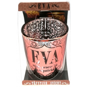 Albi Třpytivý svícen ze skla na čajovou svíčku EVA, 7 cm