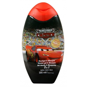 Disney Cars McQueen sprchový gel a šampon na vlasy pro děti 300 ml