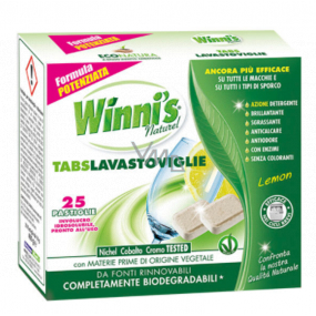 Winnis Eko Tabs Lavastoviglie Citron tablety do myčky bez fosfátů a barviv 25 tablet