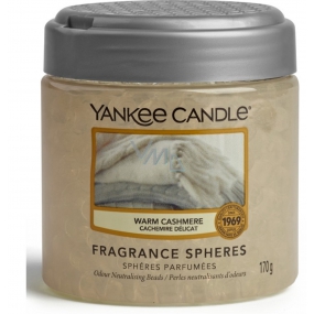 Yankee Candle Warm Cashmere - Hřejivý kašmír Spheres voňavé perly neutralizují pachy a osvěží malé prostory 170 g