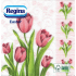 Regina Papírové ubrousky 1 vrstvé 33 x 33 cm 20 kusů Velikonoční Tulipány