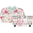 Baylis & Harding Královská zahrada sprchový krém 100 ml + šampon 100 ml + tělové mléko 50 ml + kondicionér 50 ml + omyvatelná kosmetická taštička na zip s květinovými motivy, kosmetická sada
