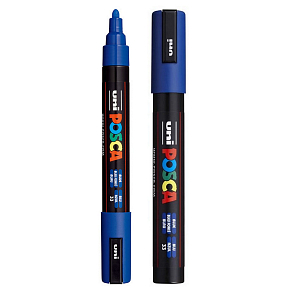 Posca Univerzální akrylátový popisovač 1,8 - 2,5 mm Modrá PC-5M