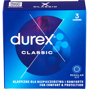 Durex Classic kondomy, 3 ks
