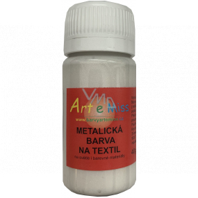 Art e Miss Barva na textil metalická 11 bílá 40 g