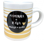 Albi Espresso hrnek v krabičce Maminka a káva zahřejí u srdce 100 ml