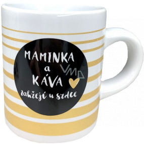 Albi Espresso hrnek v krabičce Maminka a káva zahřejí u srdce 100 ml