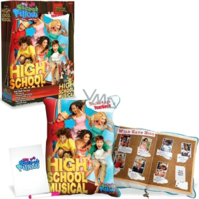 Disney High School Musical My Secret Pillow Camp Rock Soft Diary polštář s diářem uvnitř 38 x 30,5 cm + MP3 reproduktor