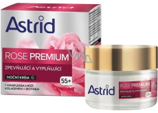 Astrid Rose Premium 55+ zpevňující a vyplňující noční krém pro zralou pleť 50 ml