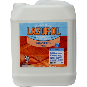 Lazurol Aqua S Akryl V1302 mat lak na dřevo 5 kg Lazurol Aqua S Akryl V1302 mat lak na dřevo 5 kg
