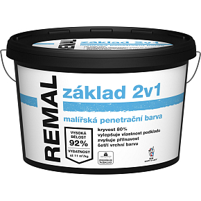 REMAL základ 2v1 malířská penetrační barva, 15 kg REMAL základ 2v1 malířská penetrační barva, 15 kg