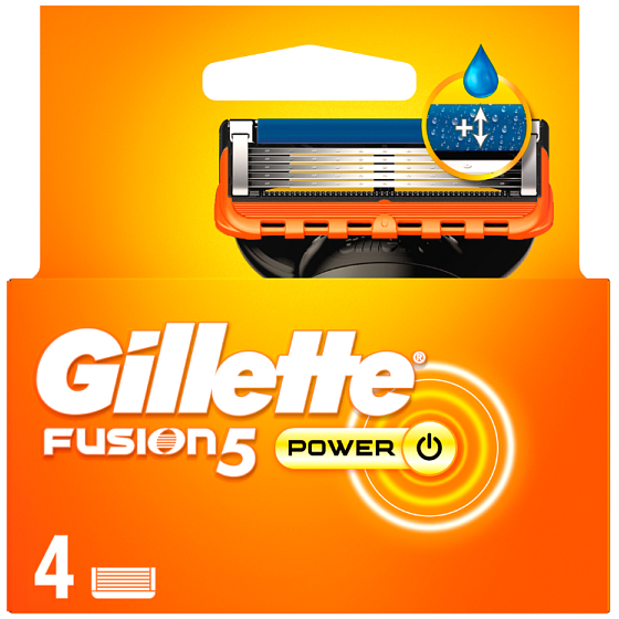 Gillette Fusion5 Power náhradní hlavice 4 kusy, pro muže